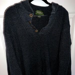 Eddie Bauer 1/4 Button oversized Sweater
